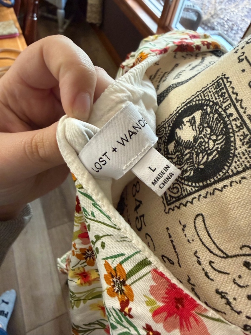 Lost + Wander Floral Square Neck Crop Top - Picture 11 of 11